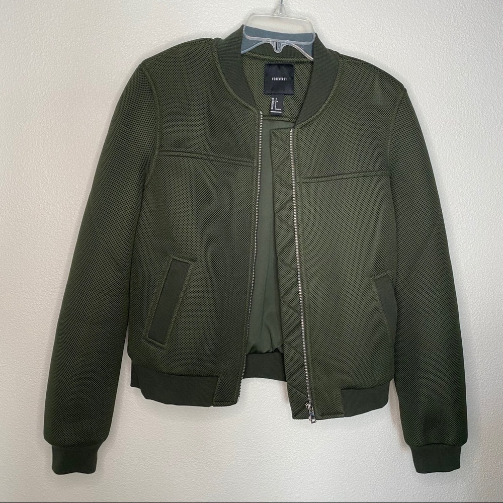 Mesh Bomber Jacket
